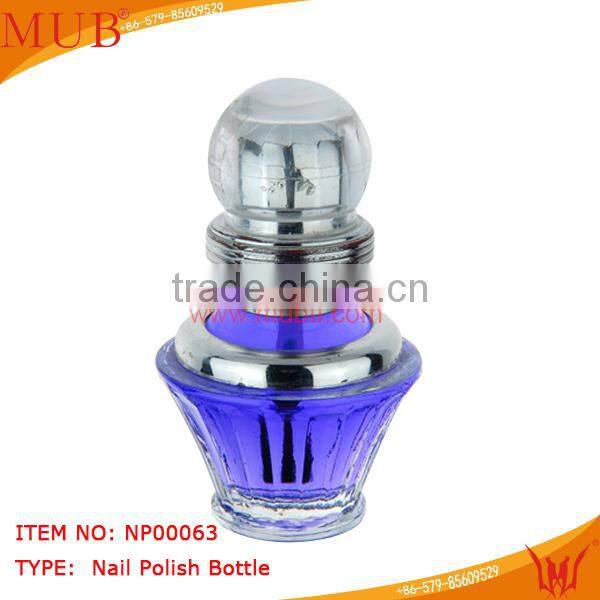 the new design fancy nail polish empty glass bottle with clear cap wholesale