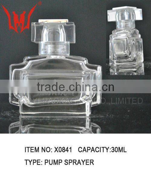 custom clear glass bottle ,glass bottle for fragance
