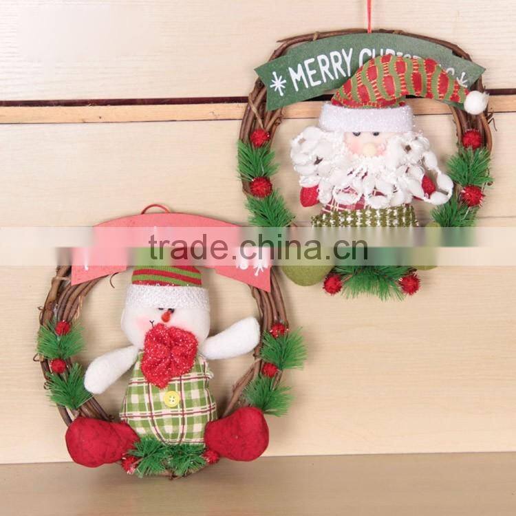 Wholesale wicker wreath personalized christmas ornaments christmas product 2016