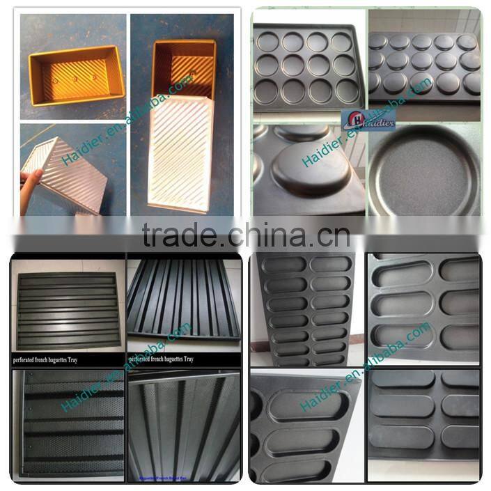 15 Indents teflon coated Hamburger Bun Pan(Non-stick), hamburger baking tray for sale