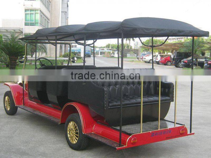 Luxury battery operated passenger electric vintage tourist bus retro car