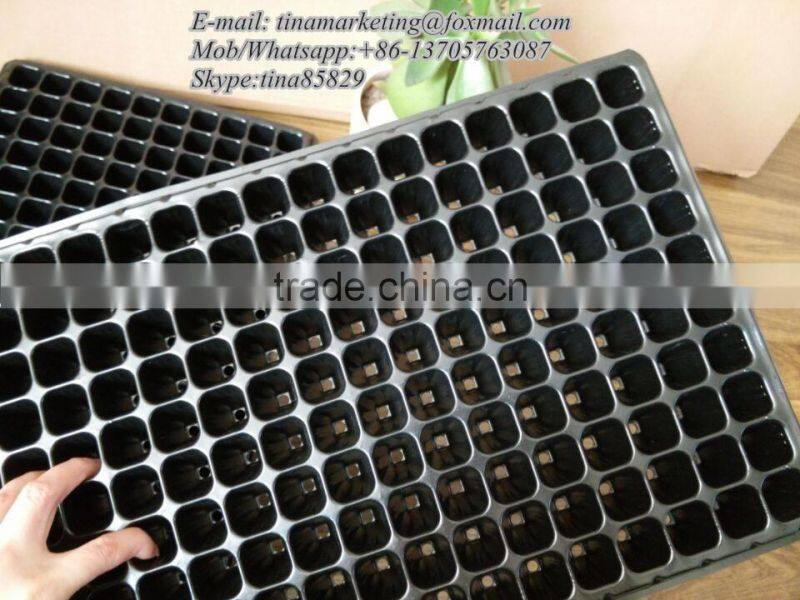 200 Cell Reusable PS Plastic Planting Nursery Seedling Germination Tray for Seed Starting Propagation