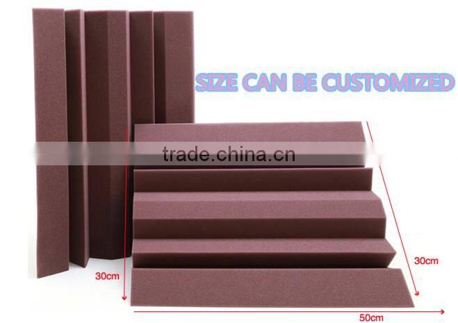 High quality customized acoustic foam panels / High density soundproofing foam with wedge/egg/pyramid shape