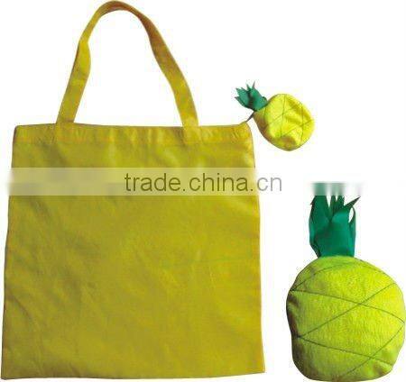 folding fruit shape shopping bag, nylon foldable shopping bag, fruit shape nylon bag
