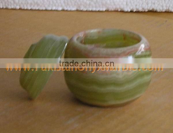 CUSTOM MADE Pakistani Supplier ONYX CANDY JARS POTS HANDICRAFTS