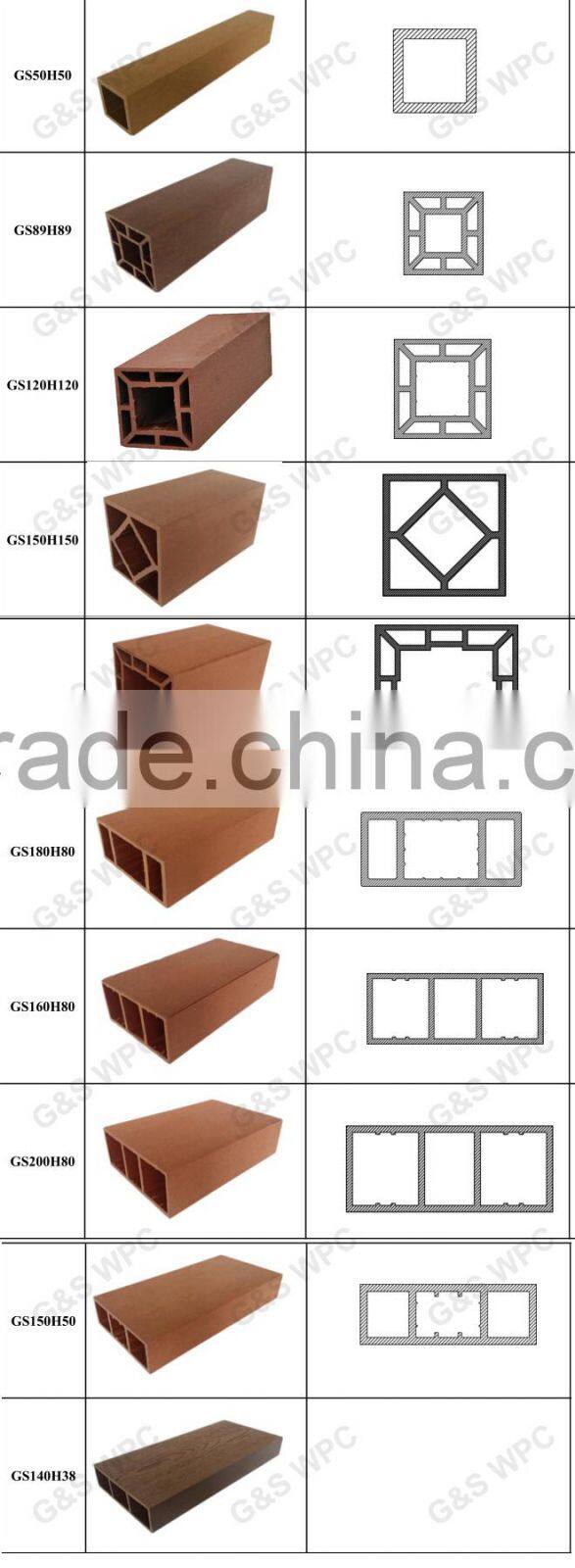 Outside comfortable eco-friendly wpc garden pergola for garden