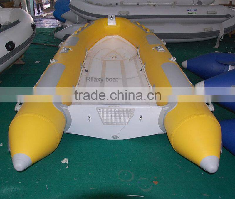 Rilaxy Recreational Boat 230cm - 400cm Small rigid Fiberglass hull inflatable Boat