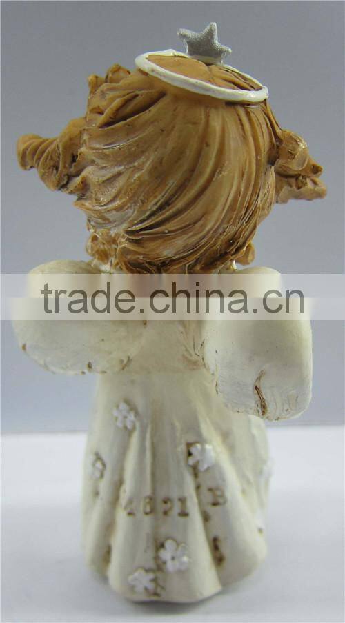 Resin small young girl figurine