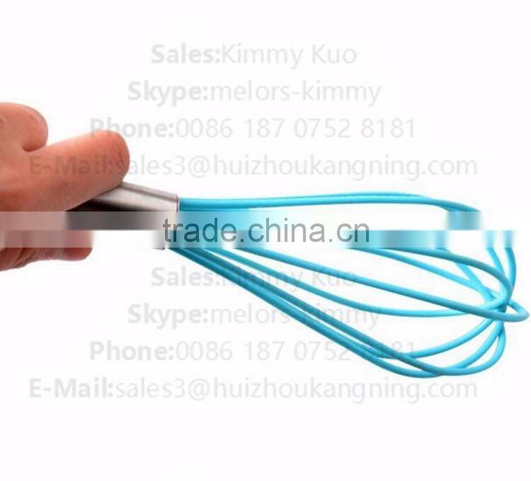 Egg Whisk with Stainless Steel handle Silicone kitchen egg whisks
