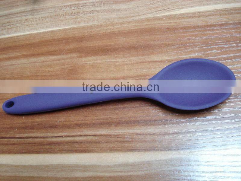 hot sale 20.5cm long silicone spoon for baby