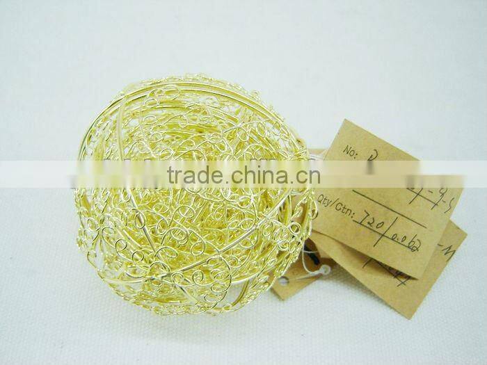 Set of five metal Christmas gift ball for wholesale