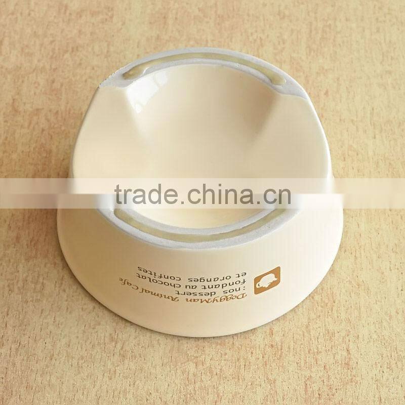 Quality Thick Round Decaled Dog Bowl