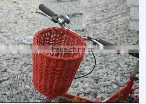 cheap wicker bike basket factory supply