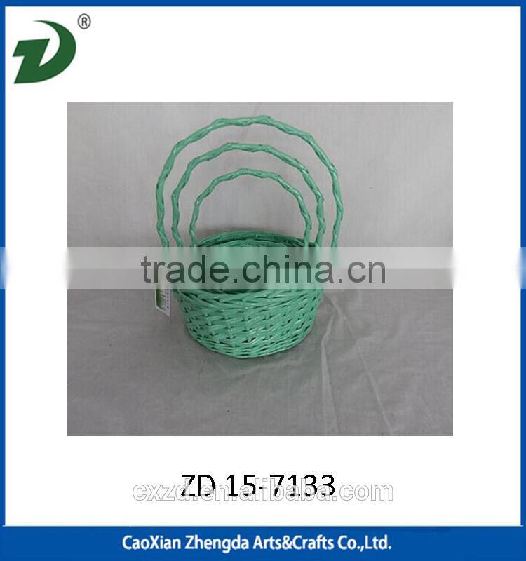 Pure handmade willow basket for picnic