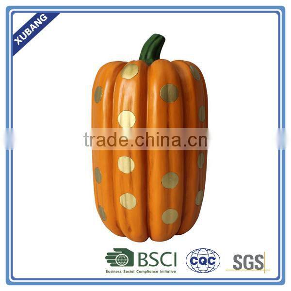 slim pumpkin with golden dot POLY RESIN TABLE TOP