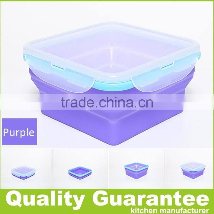 Silicone Food Storage Lunch Box Containers
