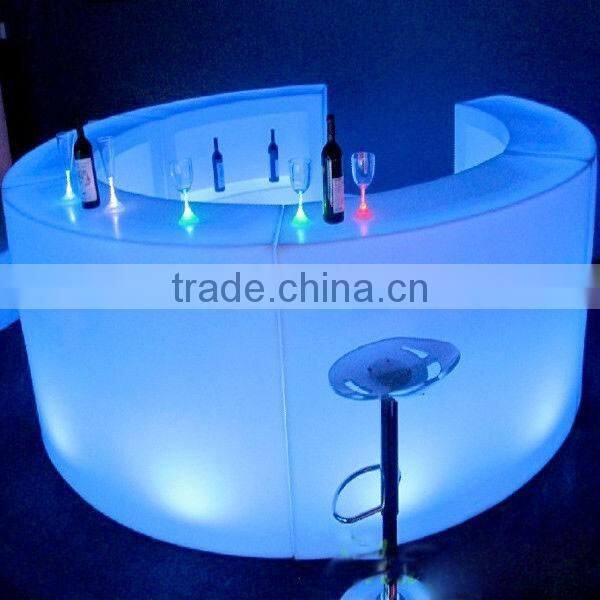 Hot sale modern colorful glowing illuminating LED counter for bar/KTV/hotel/ garden