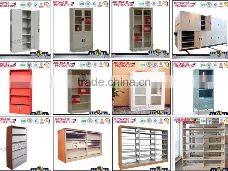 Cheap book store used steel mobile book trolley cart