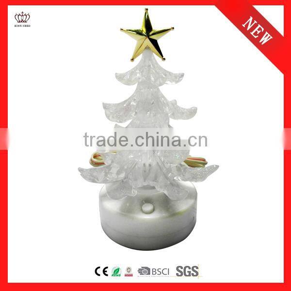 Dongguan acrylic Mimi Christmas tree with USB music lighting