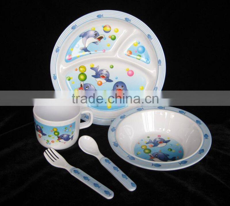 melamine 5pcs kid set