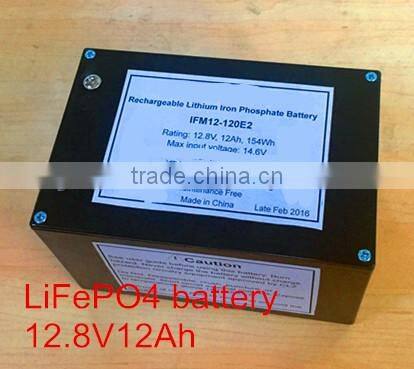 LiFePO4 battery 12V12Ah with SLA casing for solar light