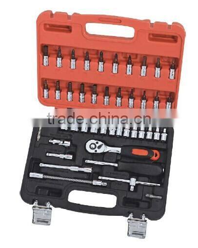 46 pcs 1/4" drive Socket wrench Set Craft hand tools kit