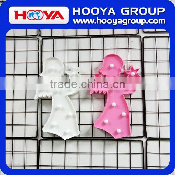 plastic LED marquee light with angel shape