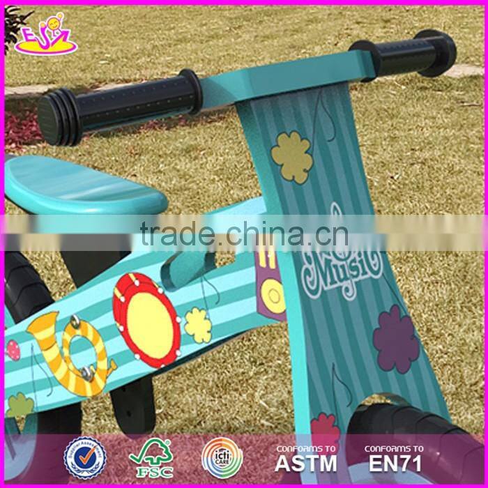 2017 New design original work children wooden balance bikes for boys W16C178