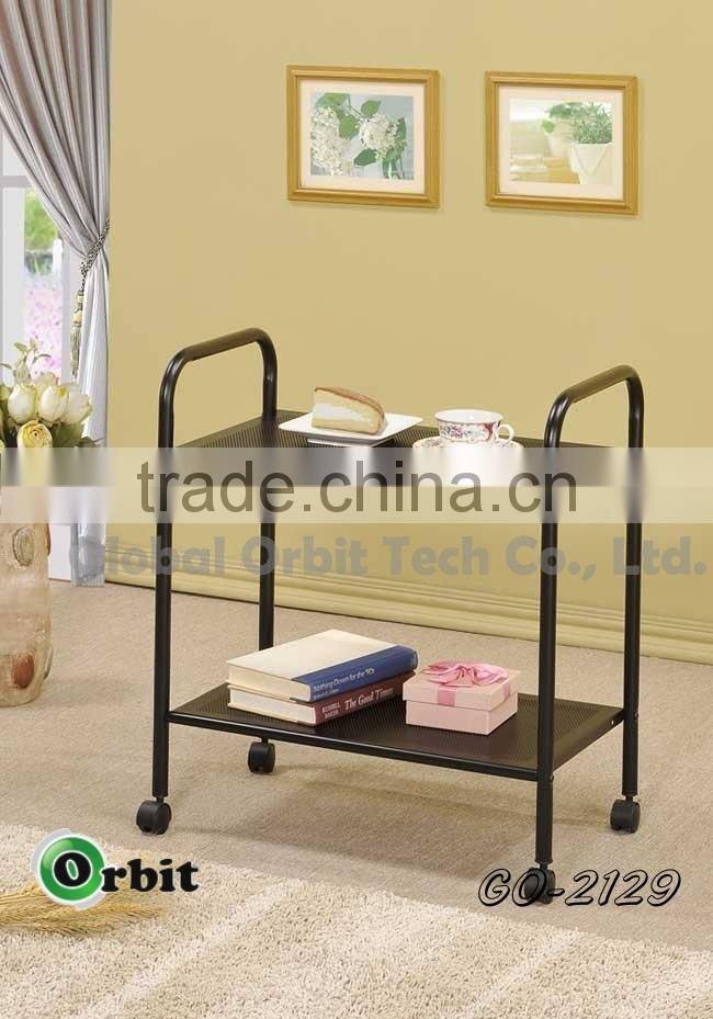 Kitchen stand kitchen shelf, magazine rack, easy move metal storage rack