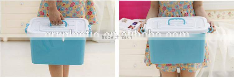 2015 wholesale heavy duty plastic storage box with lids and handle/heavy duty plastic storage box/plastic box
