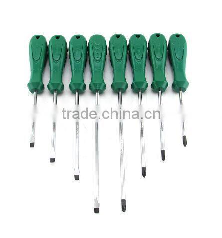 Flat and plus head plastic handle screwdriver, cheap price hammer screwdriver