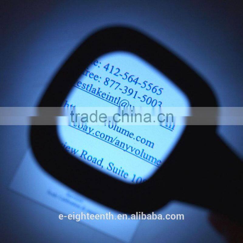 2016 New high quality 4X Magnifier LED UV light Prop UpStand Reading Magnifying TH600558-2