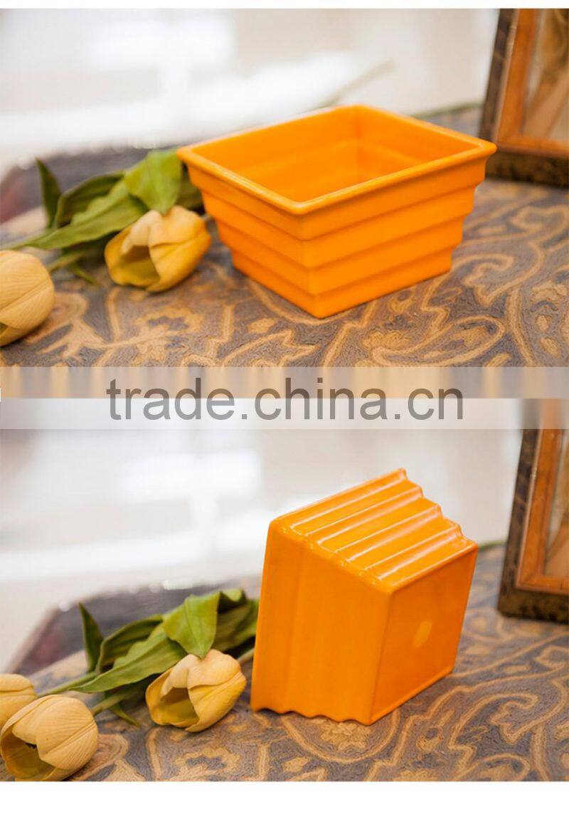 high quality square plastic garden flower pot