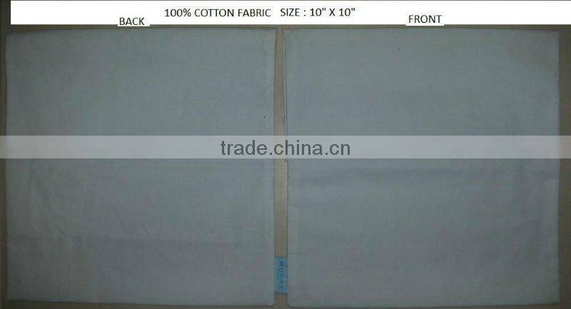 100% Cotton fabric flap pouch