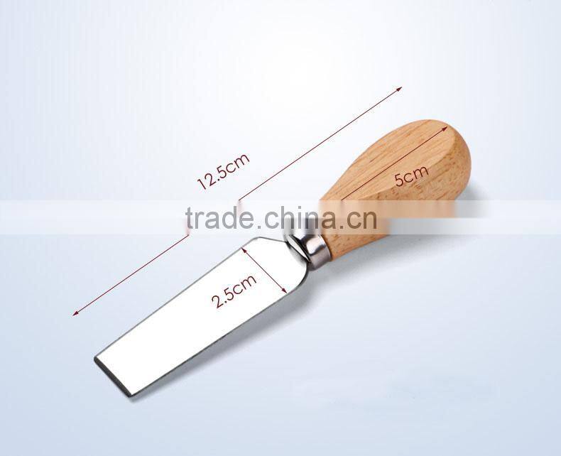 OAK wood handle cheese knife set