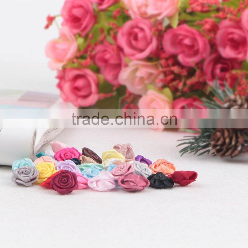 red ribbon rose flowers