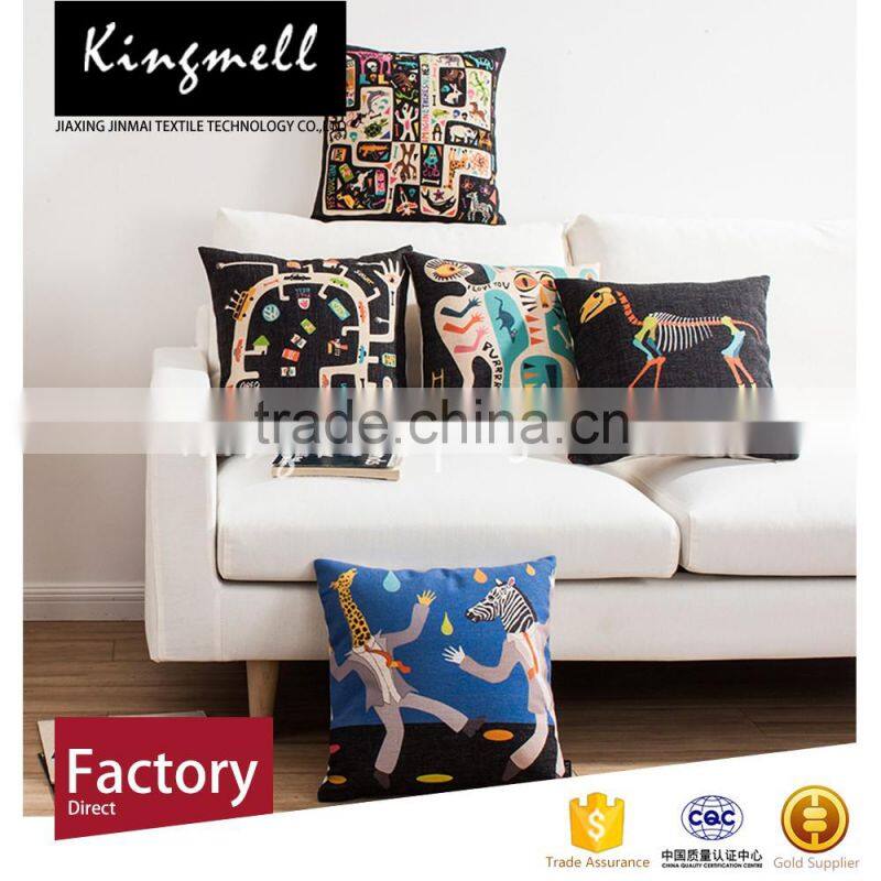 factory directly sell customized cartoon abstract design cushion