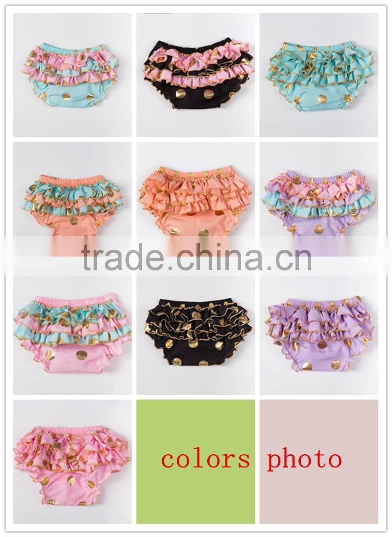 Hot Selling Baby Ruffle Cotton Diaper Cover Toddler Infants Bloomers Baby Solid Panties Bloomer Kids Bloomers