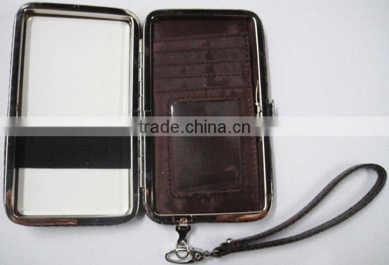 Popular snake pu leather phone bag