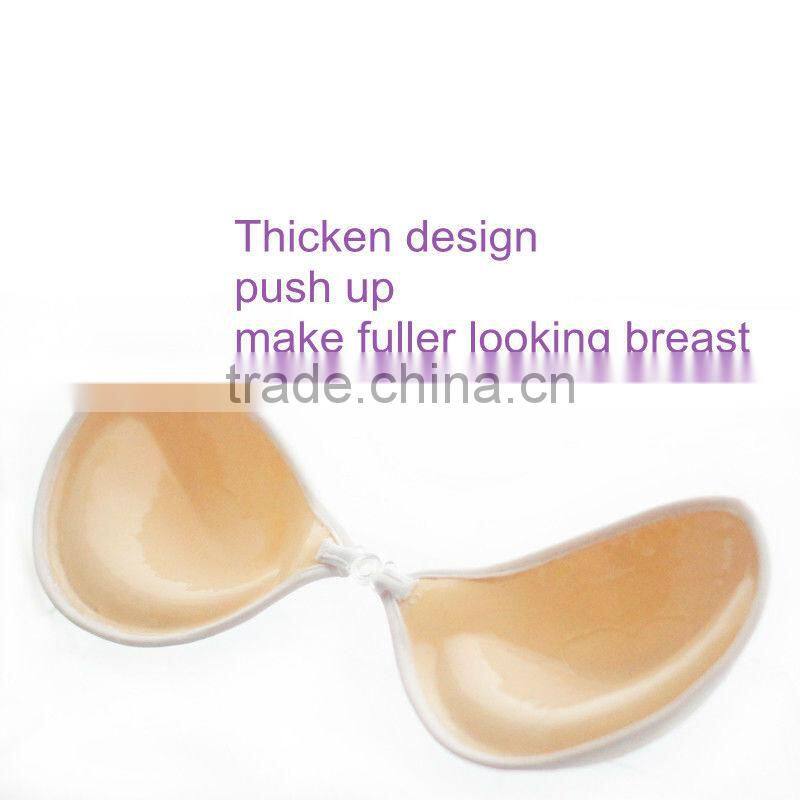 Elegant colorful Cup A B C D invisible backless strapless adhesive brassiere