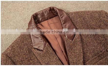 classical coffee color men coat winter coat