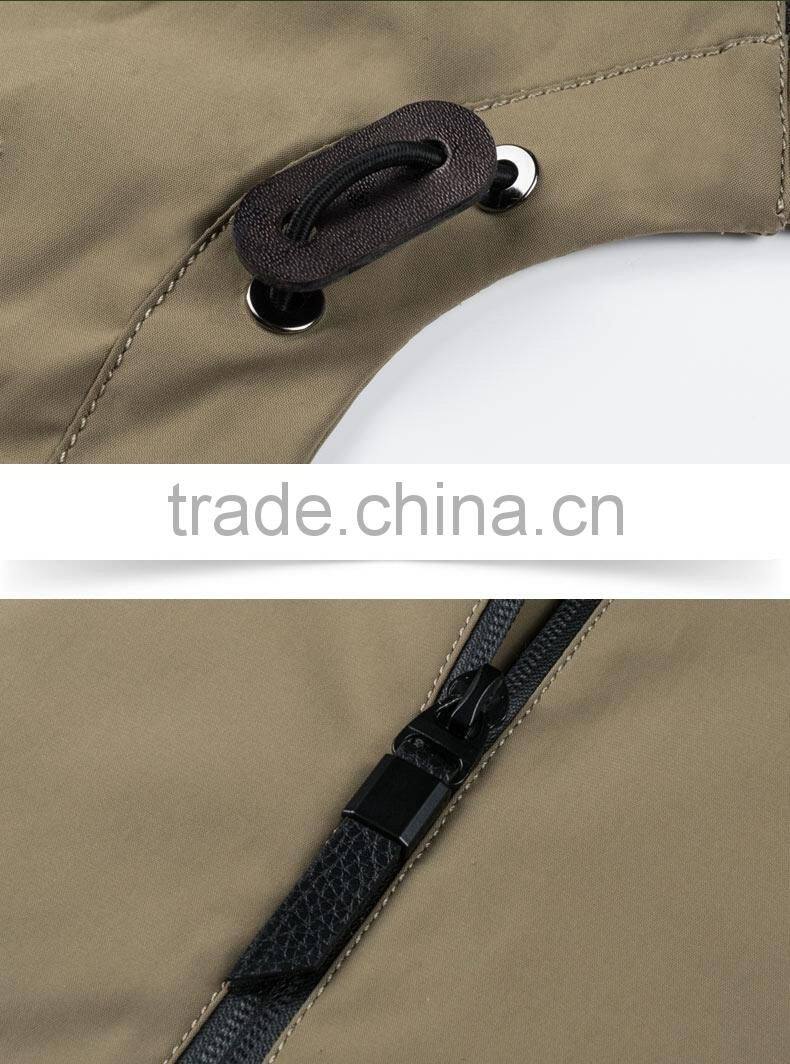 Wholesale Mens Mid Length Hoody Casual Coat Jacket With Contrast Trims