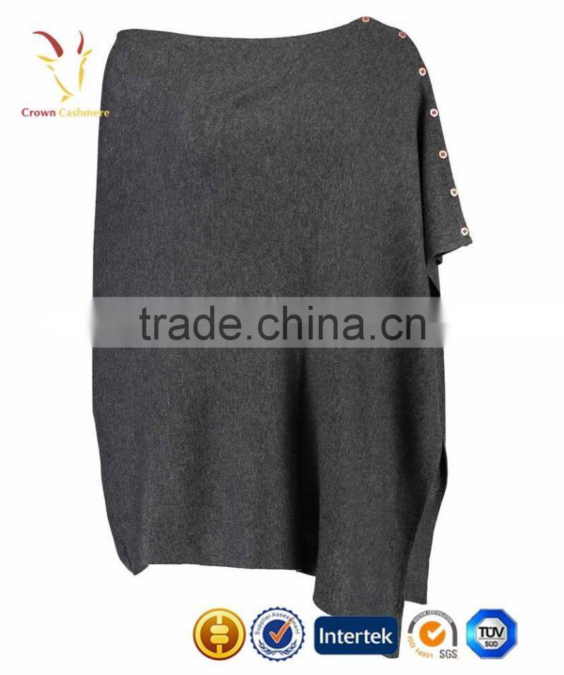 Colors Bottom design Womens Knitted Wool Capes and Ponchos