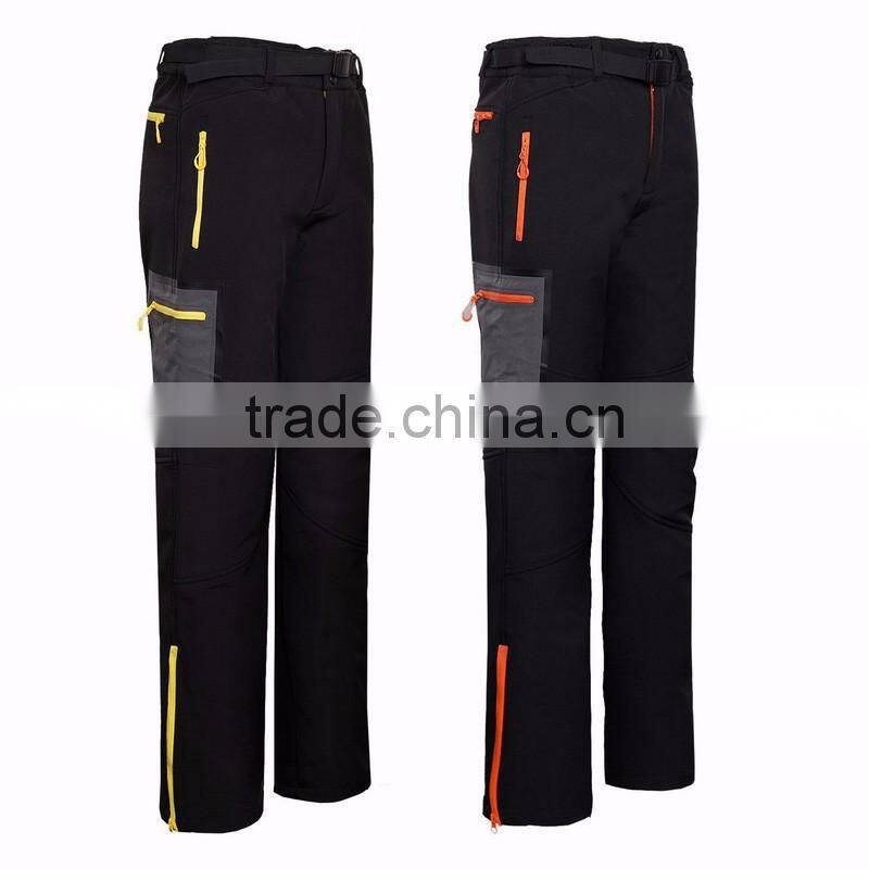 Outdoor Men's High Functional Black Classic Softshell Pants