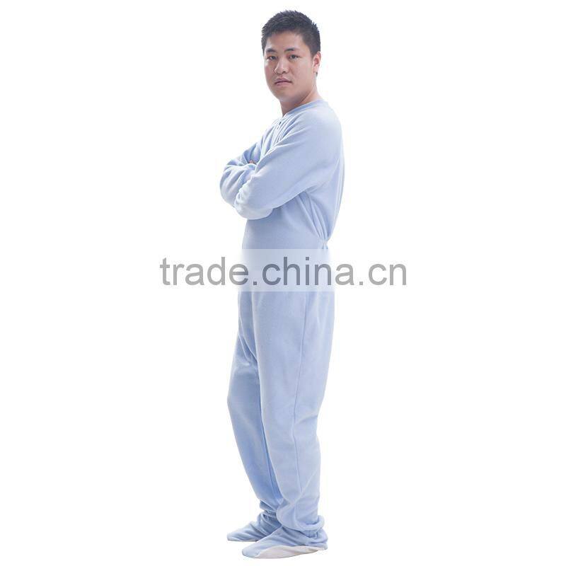 custom printed 100% polyester adult onesie plain colour