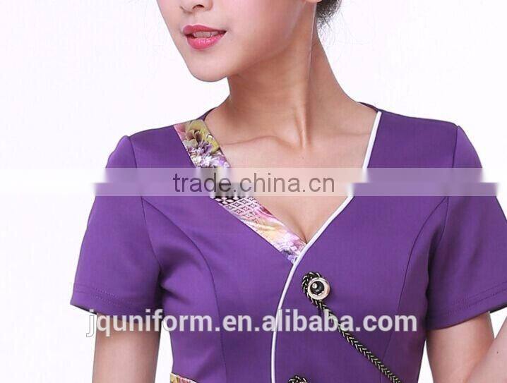 custom big discount sexy chantilly slim-fitting airline uniform of women wholesale in China