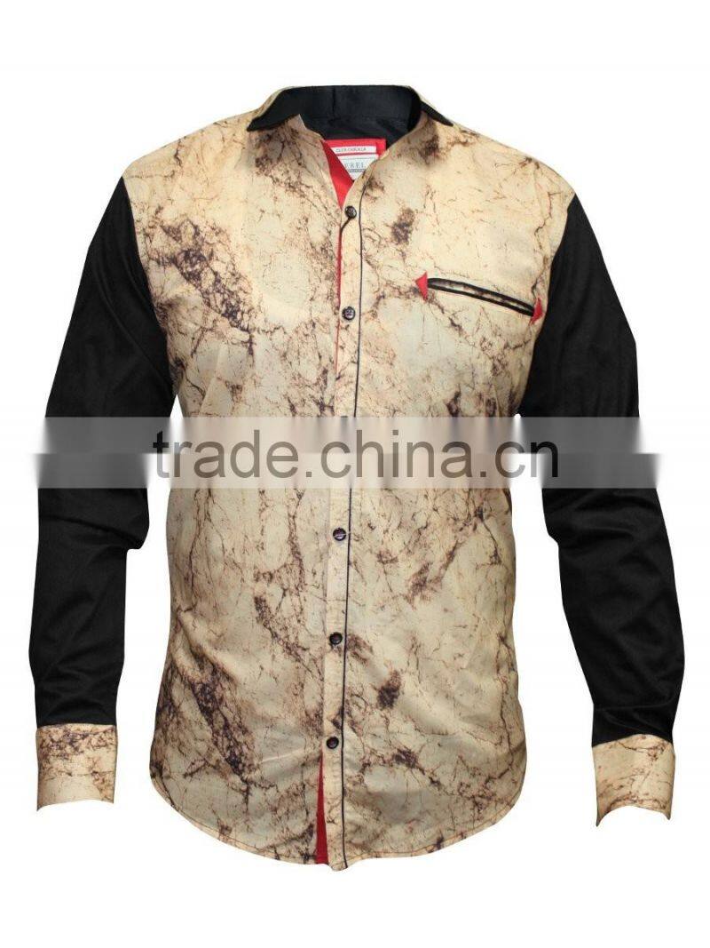 Yellow Party Wear Shirt