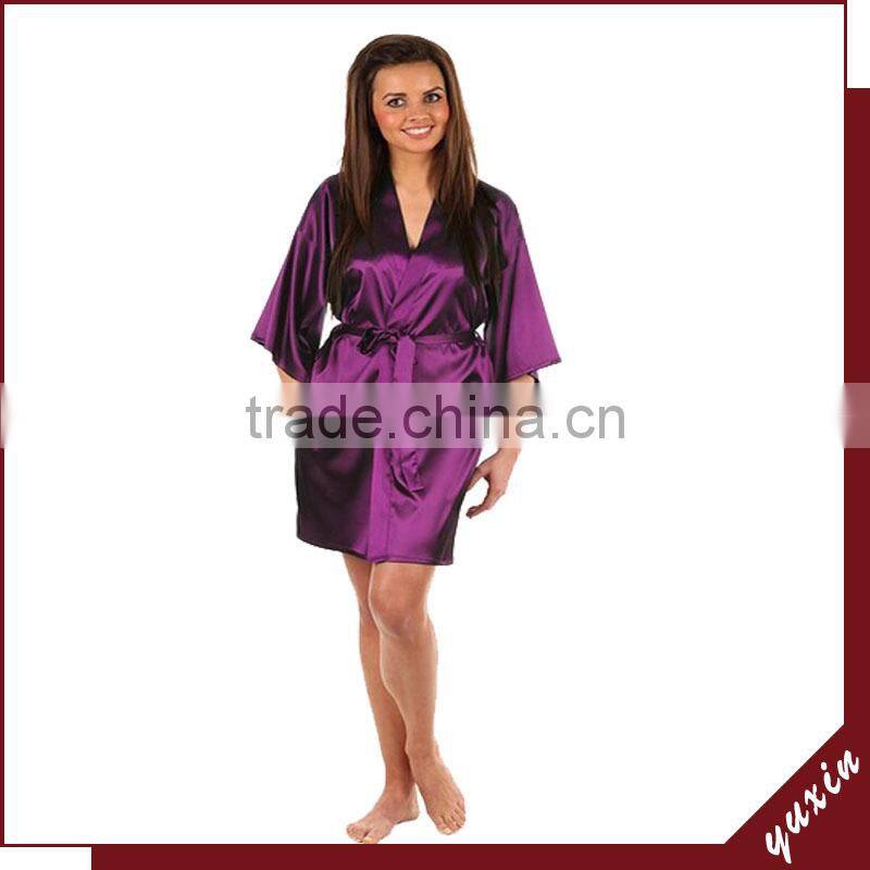 Women Pajamas Woman Plain robe Sleepwear / Kimono Bathrobe PS001
