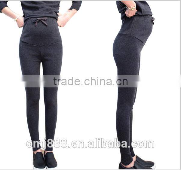 100% Cotton high elasticity casual women pregnancy trousers maternity pants