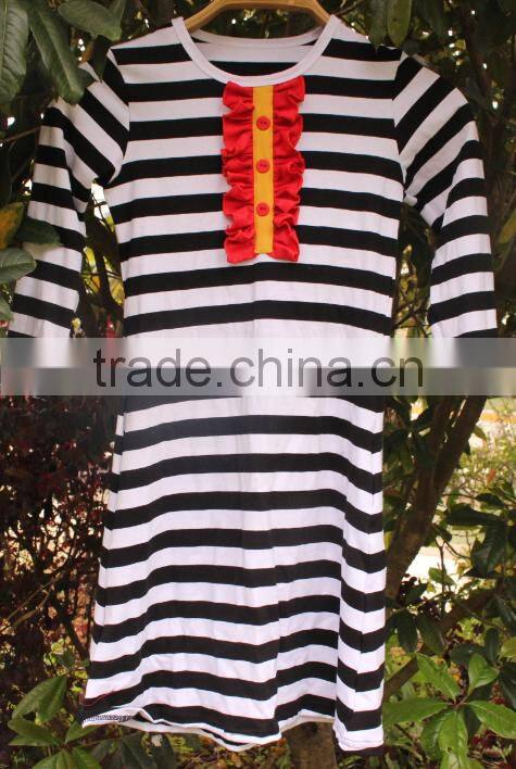Cotton Long Shirts For Mom Plus Size Stripe Big Size For Lady Spring Blouse For Women White/Black Stripe Summer Long Top